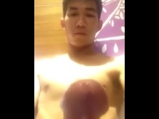 Handsome Asian Cumshot